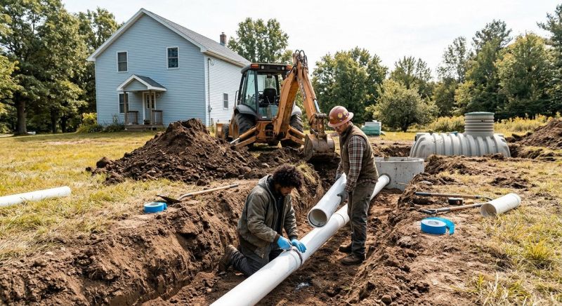 Aerobic Sewage Installation in San Antonio, TX